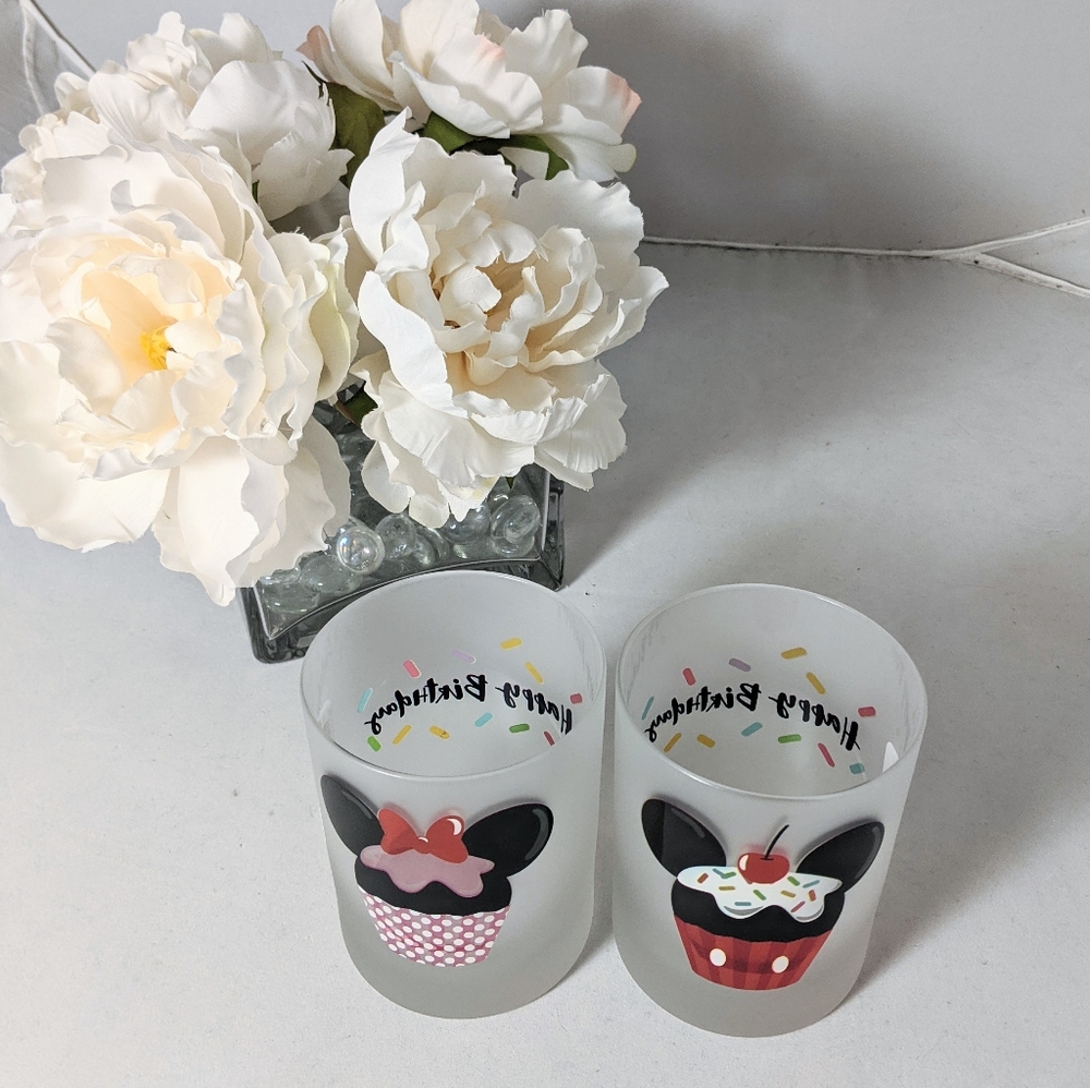 Disney Mickey Cupcake Birthday Glass - Picture 2 of 6